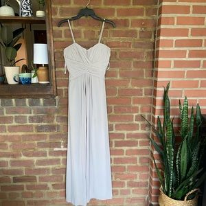 Light grey bridesmaid dress worn once